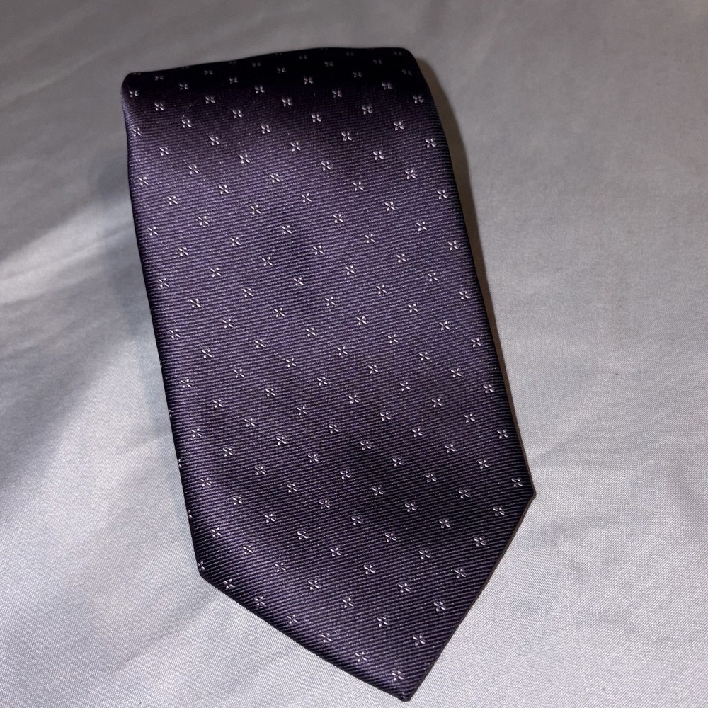 Croft And Barrow Men's Tie Navy Diamond Pattern